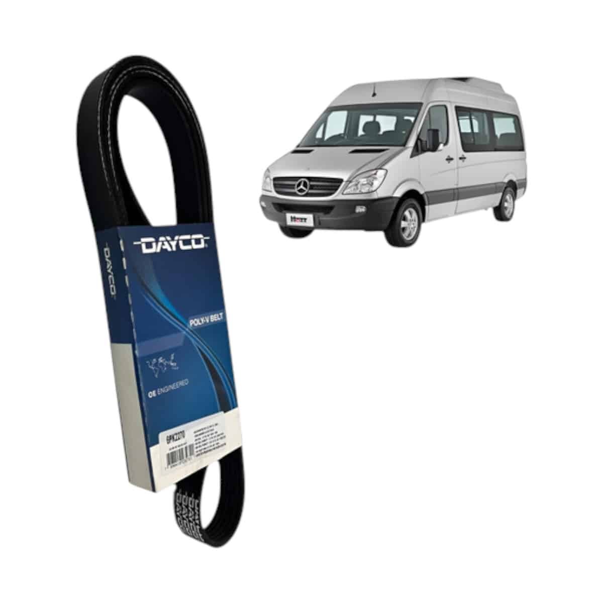 75b2014ea4715c95d7f74003480b8508.jpg Correia do Alternador Mercedes Sprinter 311/313/413 6Pk2270 - Imagem 1